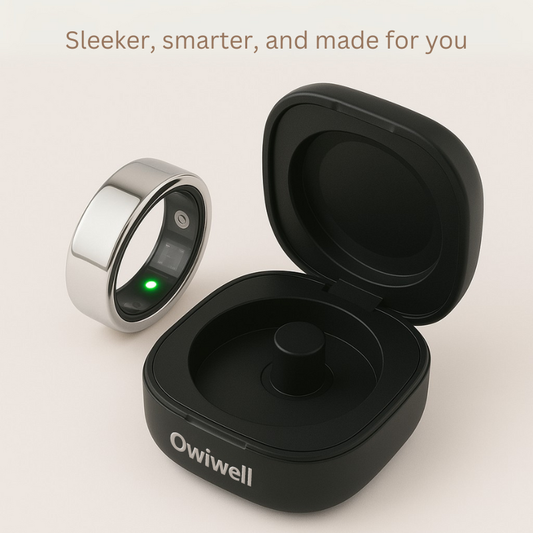 🔥Owiwell Smart Ring IP68 Waterproof Wearable Fitness Trackers for Women Men Couple Gift❤️